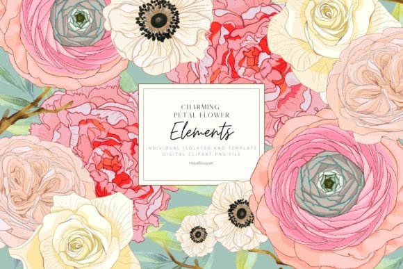 Download Charming Petals Flower Elements - Premium Resources